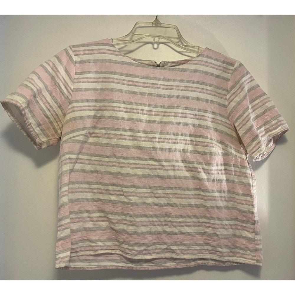 Jella Couture Cropped Shirt Sleeve Shirt - Size Medium